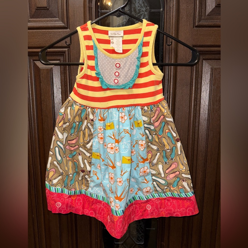 Matilda Jane Toddler Girls It’s a Wonderful Parade Ode 2 Shoes Tank Dress Size 2